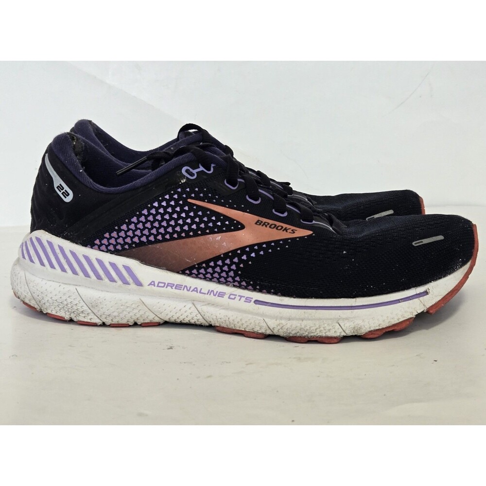 Brooks Sneakers Womens Sz 9 Adrenaline GTS 22 1203531B080 Black Running Shoes - Picture 2 of 7